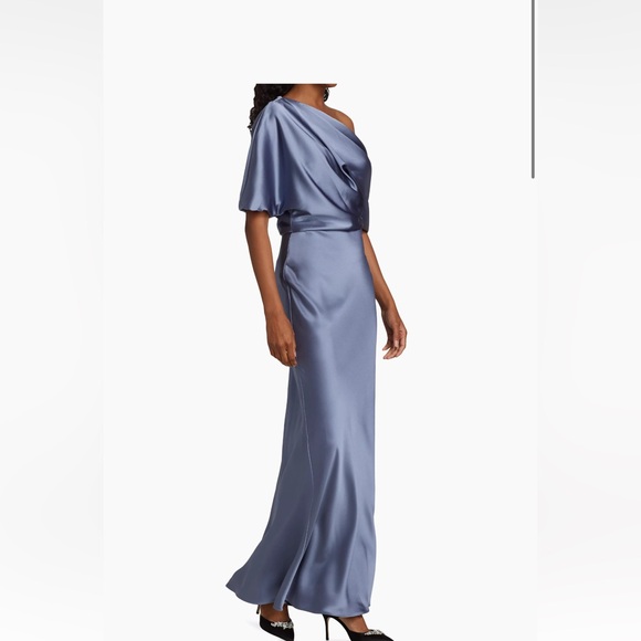 Amsale Off Shoulder Evening Gown in near perfect condition. - Picture 5 of 7